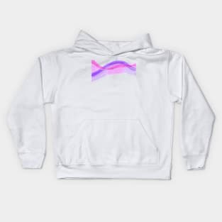 Purple pink watercolor abstract shapes Kids Hoodie